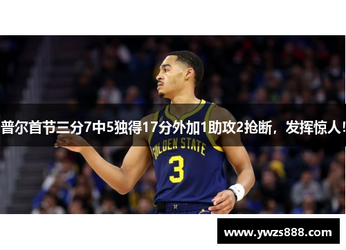 普尔首节三分7中5独得17分外加1助攻2抢断，发挥惊人！